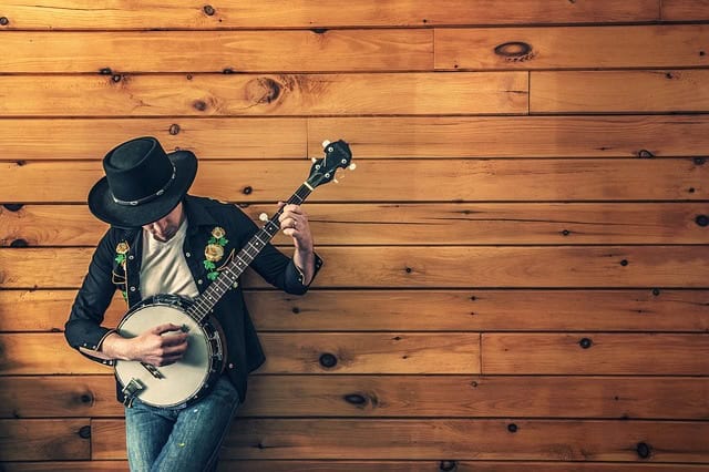 A man with a guitar